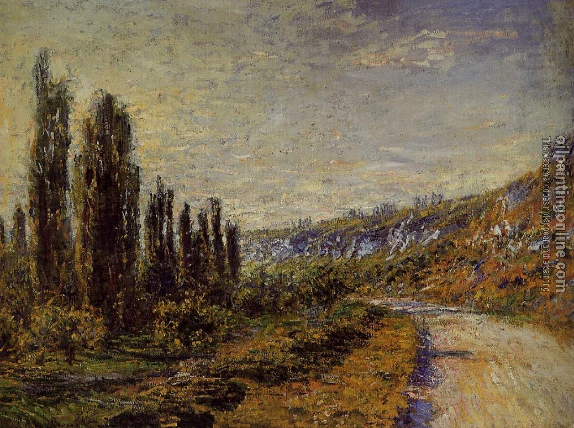 Monet, Claude Oscar - The Road from Vetheuil